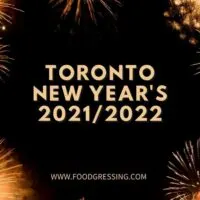 New Year's Eve Toronto 2021 and Day Brunch 2022