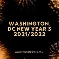 New Year's Eve Washington DC 2021 and Day Brunch 2022
