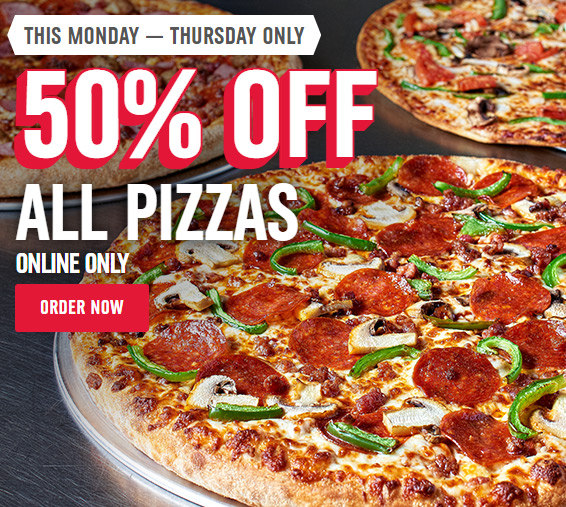 Domino's 50% off coupon code Canada