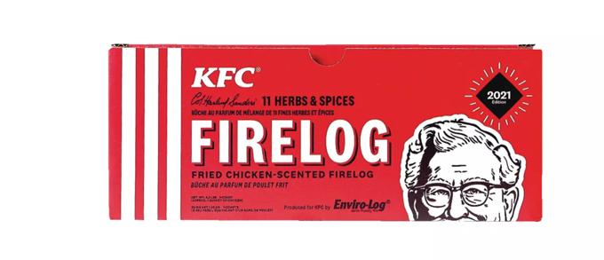 KFC Fire Log Canada 2021 Available at Canadian Tire