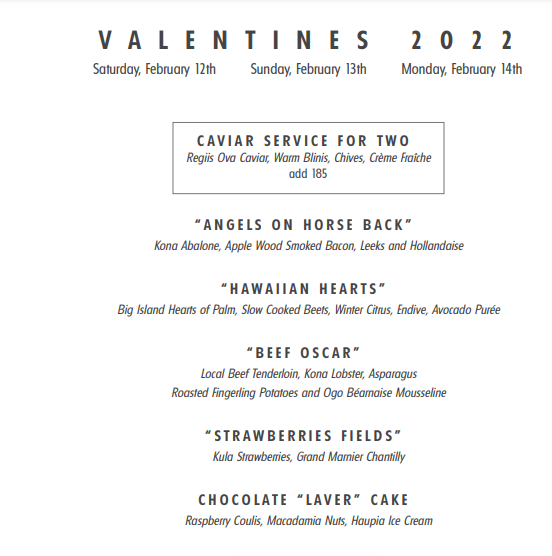 Valentine's Day Honolulu 2022: Restaurants, Romantic Things to Do