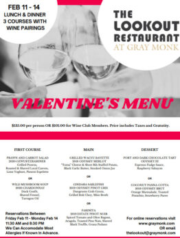 The restaurant at phantom creek estates opens just in time for Valentine's Day Kelowna 2022: Restaurants, Romantic Things to Do