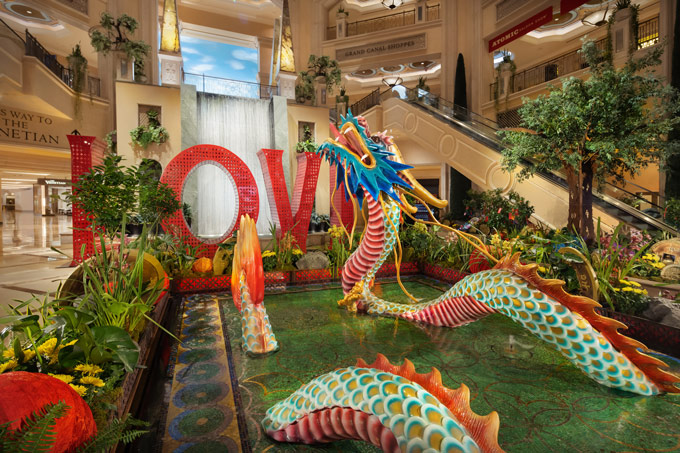 Bellagio Conservatory debuts new Lunar New Year display