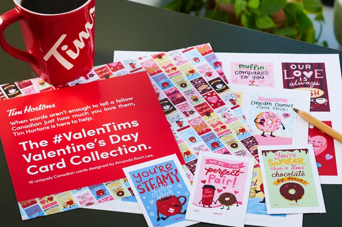Tim Hortons Valentine's Day Cards 2022: Valen-Tims giveaway