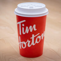 Tim Hortons white hot beverage lids