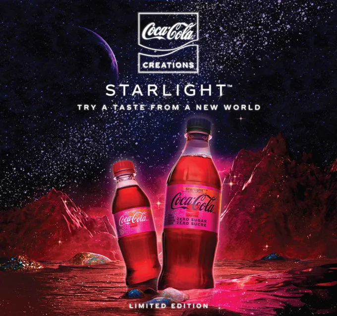 Coca-Cola lança novo sabor espacial chamado "Starlight" - ADNEWS