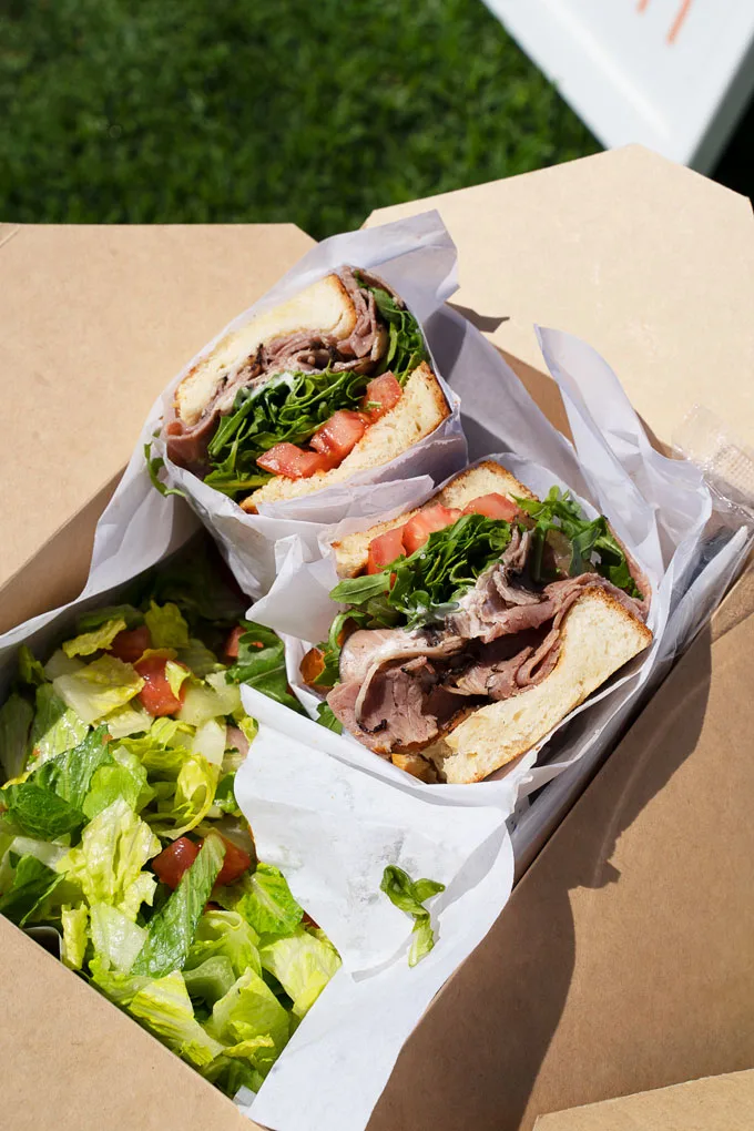 Cafe Lovi Santa Monica: House-made challah sandwiches