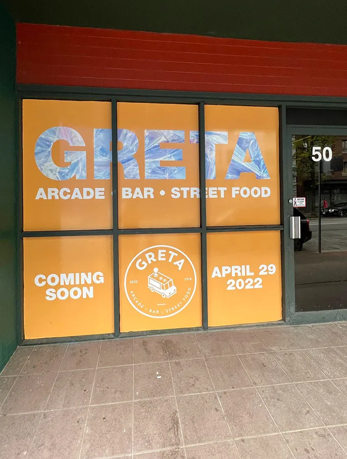 GRETA Bar YVR Vancouver Gastown: Global Bites, Arcade, Bar