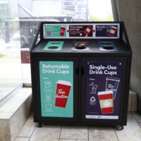 Tim Hortons is excited to announce a new pilot initiative in Vancouver with Return-It that will allow guests to pay a deposit for returnable, Tim Hortons Reusable Cup allowing them to contribute to the mission of reducing single-use waste.