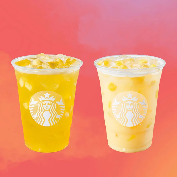 Starbucks Pineapple Passionfruit & Paradise Drink Refresher Beverages