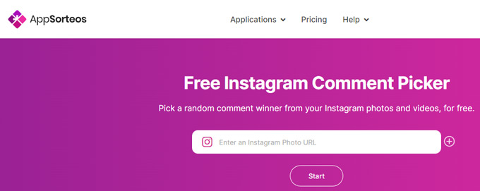 Instagram Giveaway Winner Picker