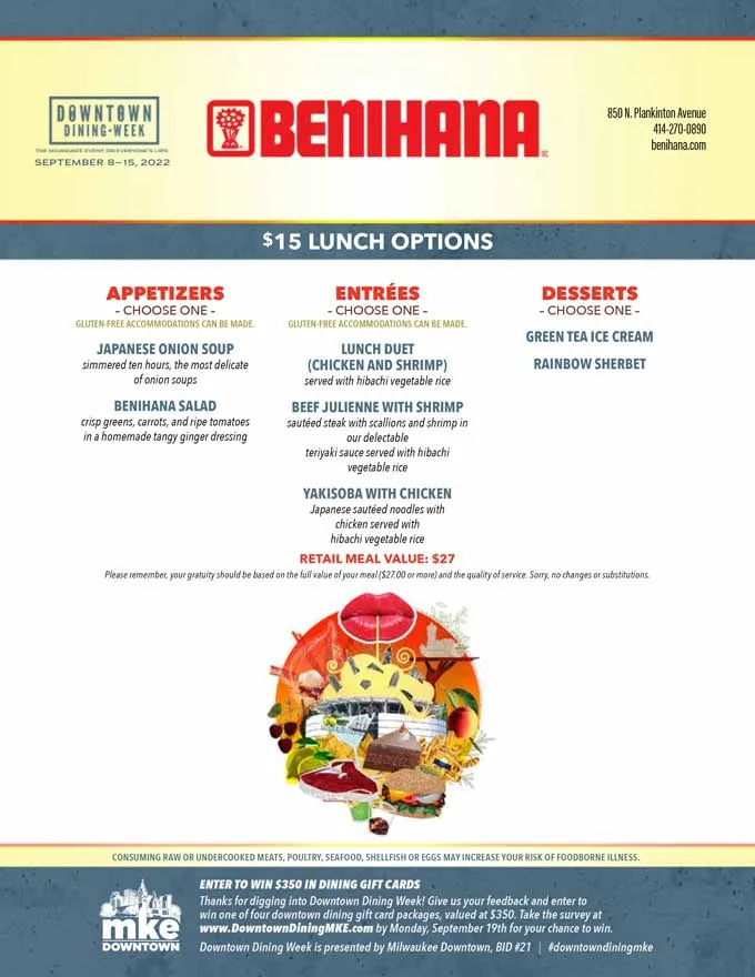 Milwaukee Downtown Dining Week 2022: Menus Highlights, Dates