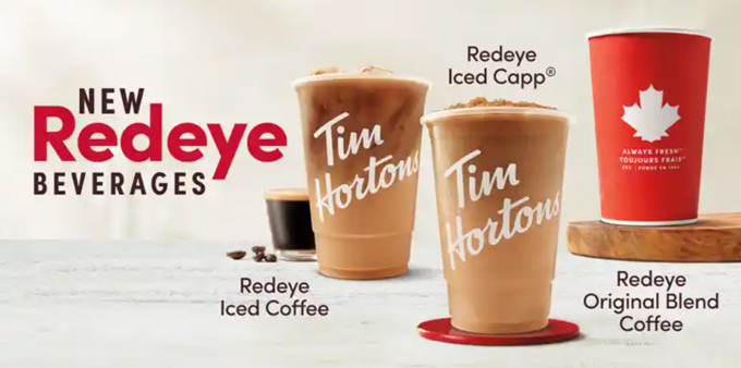 Tim Hortons Redeye Beverages Lineup: Calories, Price