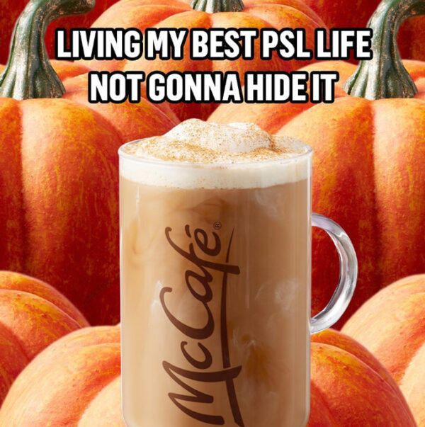 McDonald's Pumpkin Spice Latte 2022 Canada Calories, Price