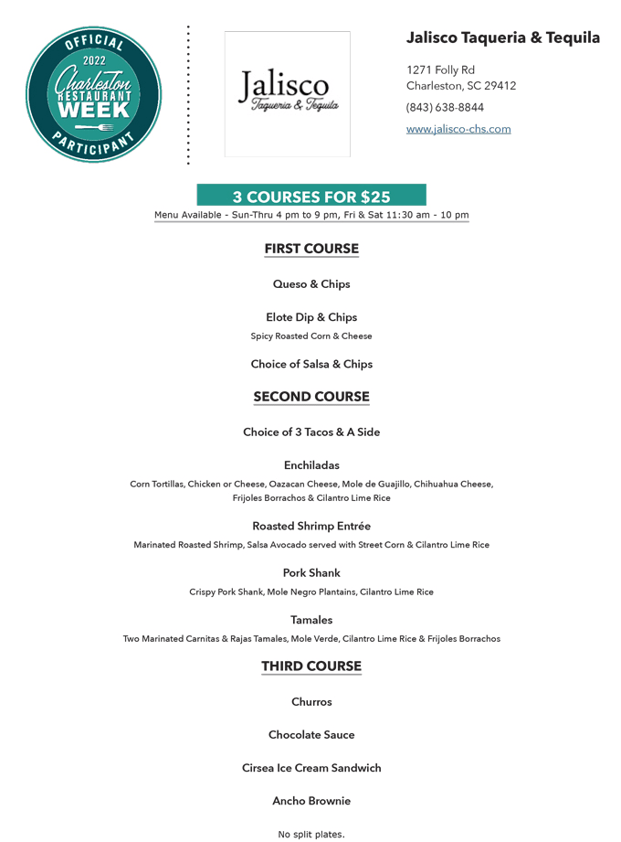 Charleston Restaurant Week 2022 September: Menus Highlights, Dates
