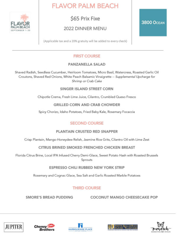 Flavor Palm Beach 2022 Restaurant Month Florida