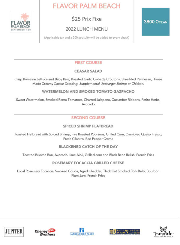 Flavor Palm Beach 2022 Restaurant Month Florida