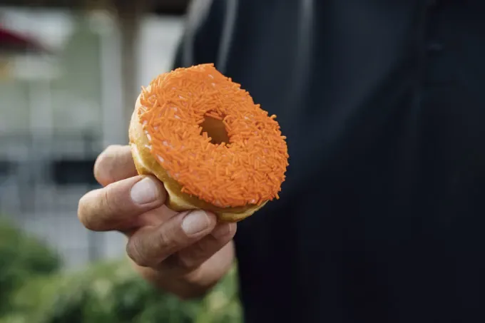 Tim Hortons Orange Sprinkle Donut 2022