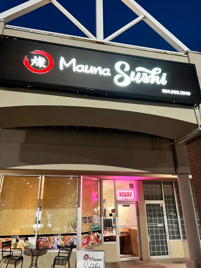 Mauna Sushi Surrey