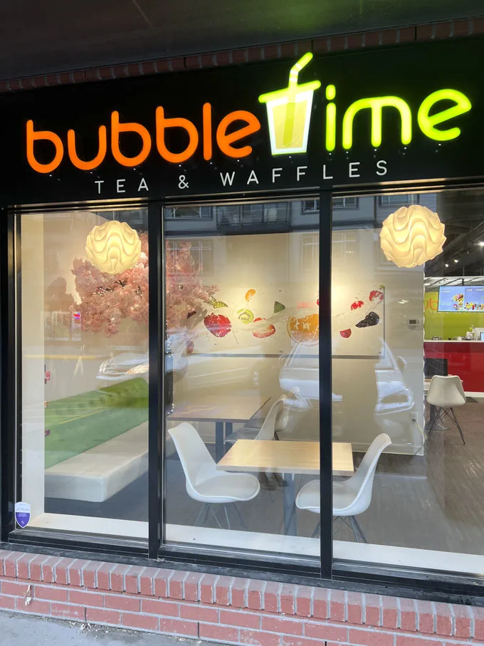 Bubble Time Tea & Waffles Kamloops