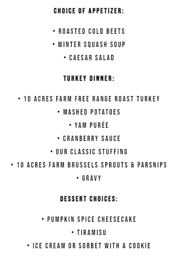 Thanksgiving in Victoria 2022: Dinner, Turkey to Go, Restaurants