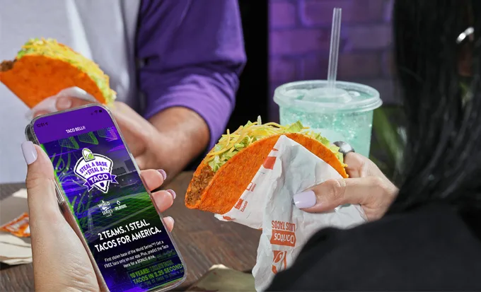 Taco Bell Steal A Base Steal A Taco during 2022 World Series
