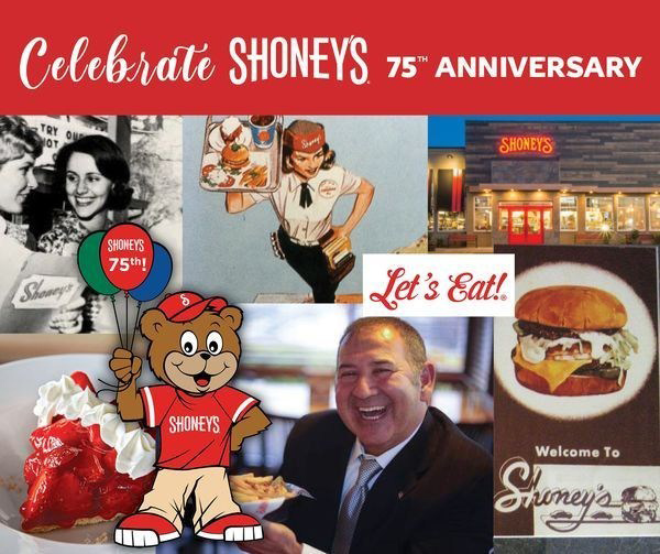 Shoney's 75th Anniversary Specials Coke Float, .75 Endless Fries