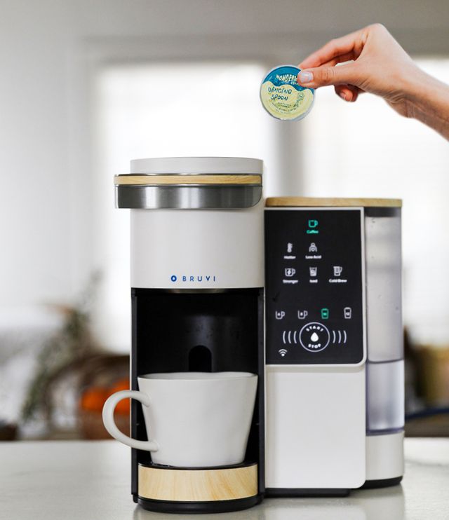 Discover Bruvi, a single-serve coffee machine with biodegradable pods