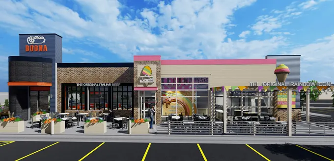 Buona and Rainbow Cone Announce First Out-of-State Dual-Concept Locations