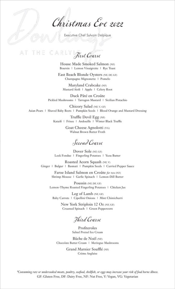 Christmas in NYC 2022 Dinner, Turkey To Go, Brunch