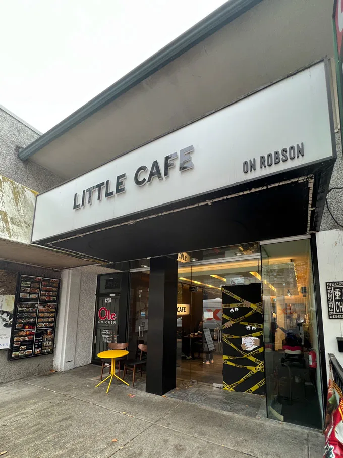 Little Cafe on Robson Street Vancouver BC