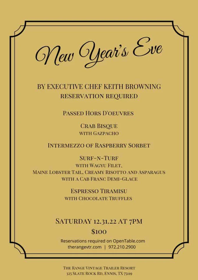 New Year's Eve Dallas 2022 & Fort Worth New Year's Day 2023