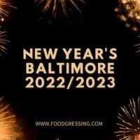 New Year's Eve Baltimore 2022 | New Year's Day 2023