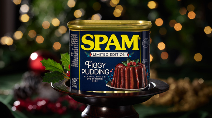 SPAM Figgy Pudding for 2022 Holiday Season