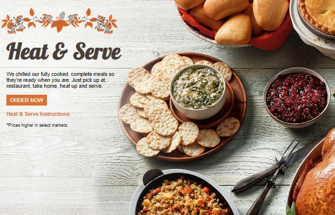 Boston Market Thanksgiving 2022 Holiday Meal Options