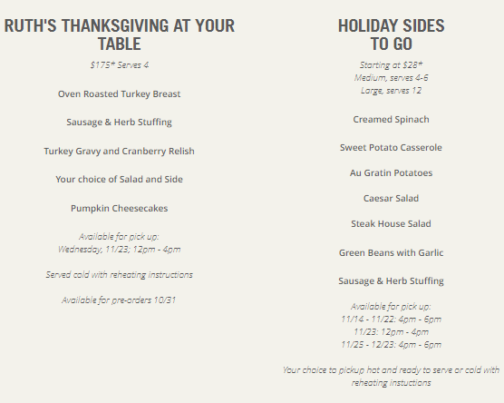 It's Thanksgiving Pre-Order Time! — CRAFTkitchen Las Vegas