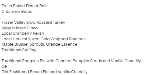 American Thanksgiving in Vancouver BC Canada 2022