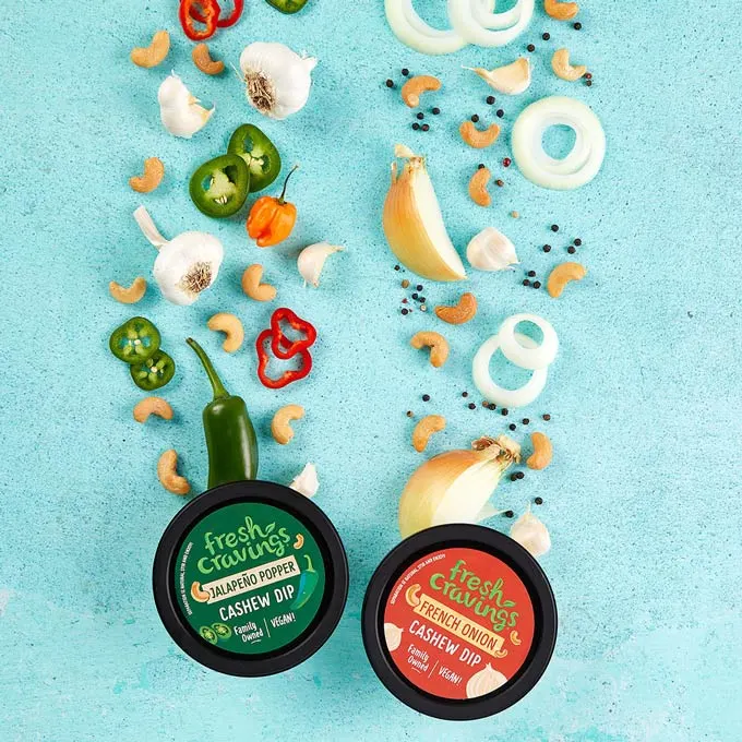Fresh Cravings Expands Vegan Dips Lineup at Publix with Introduction of Jalape&ntilde;o Popper and French Onion Plant Based Dips