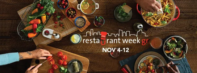 Experience&nbsp;Grand Rapids&nbsp;celebrates the 13th annual&nbsp;Restaurant Week GR (Restaurant Week Grand Rapids), kicking off&nbsp;November 4 - 12.