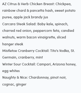 Christmas in Phoenix 2022 & Scottsdale: Dinner, Turkey To Go, Brunch, Restaurants