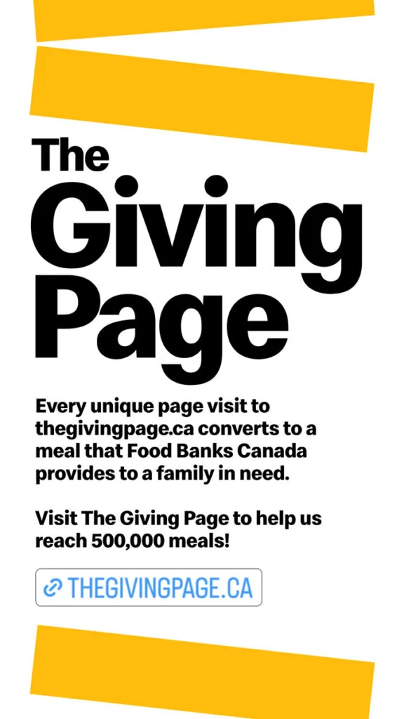 McDonald&rsquo;s Canada Launches &lsquo;The Giving Page&rsquo; to donate to Food Banks Canada