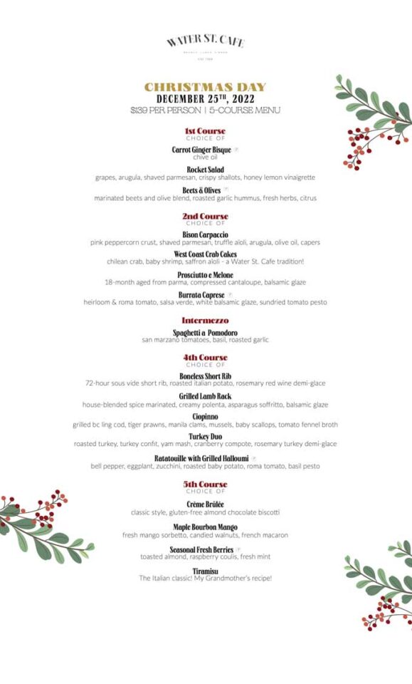 Christmas in Vancouver 2022 BC: Dinner, Turkey To Go, Brunch