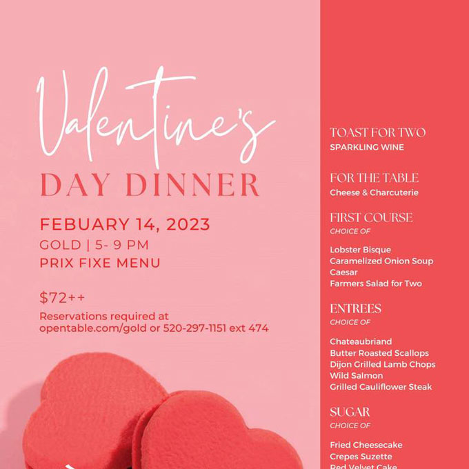 Valentine’s Day Tucson 2023 Restaurants, Things to Do