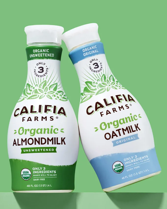 Califia Farms Launches Organic Oatmilk and Almondmilk, made with 3 simple Ingredients