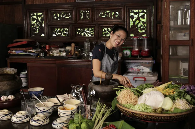 Classic Antique Wooden Houses and Tropical Gardens Comprise the Newly Opened Chef Nak Culinary Center Outside Phnom Penh