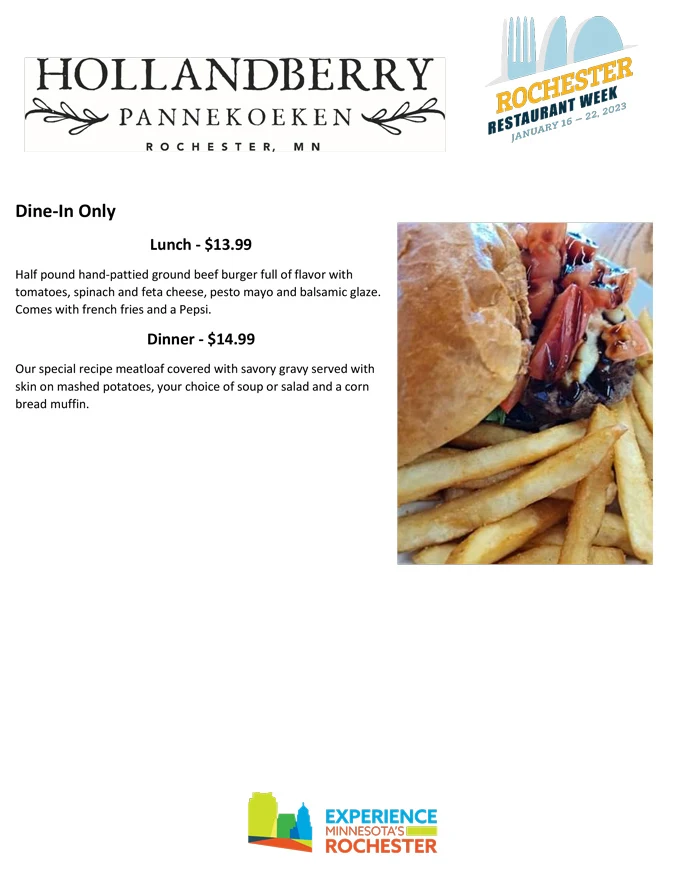 Rochester Restaurant Week 2023