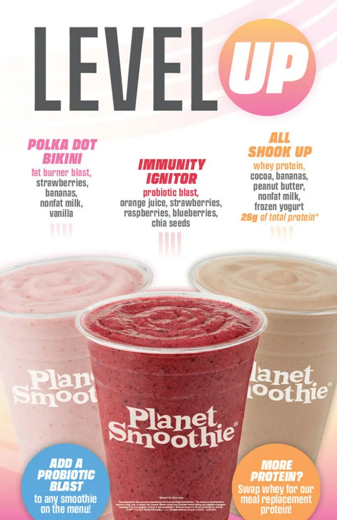 Kick Off the New Year with Planet Smoothie's New Level Up Smoothies