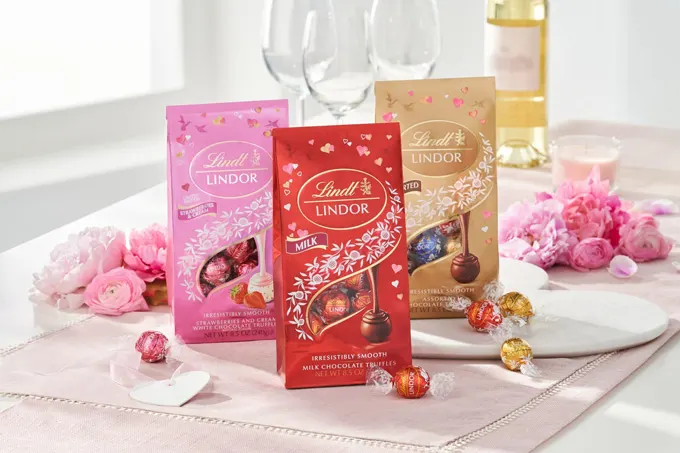 Indulge In Lindt Lindor Milk Chocolate Truffles and Limited-Edition Strawberries and CreamTruffles This Valentine's Day
