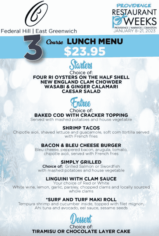 Providence Restaurant Weeks 2023 RI: Menus Highlights, Dates