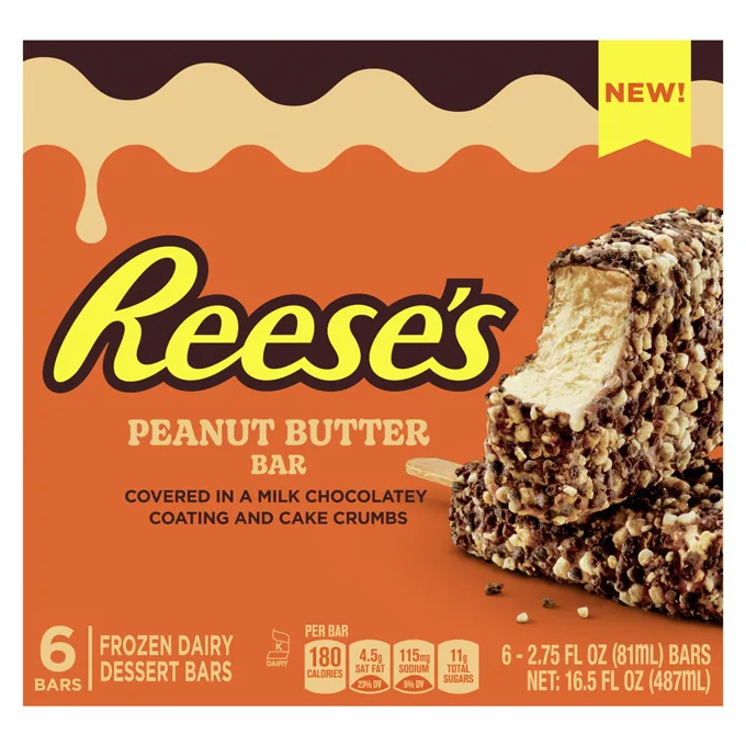 The new Reese's frozen treats line is the latest addition to Unilever Ice Cream's expanding portfolio and partnership with The Hershey Company. Candy lovers can also get their fix with a new line of Heath tubs and pints.

Pricing for new Reese's frozen dessert products is available upon request.

REESE'S trademark and trade dress and the Reese's Orange Color and Crown Design are used under license.